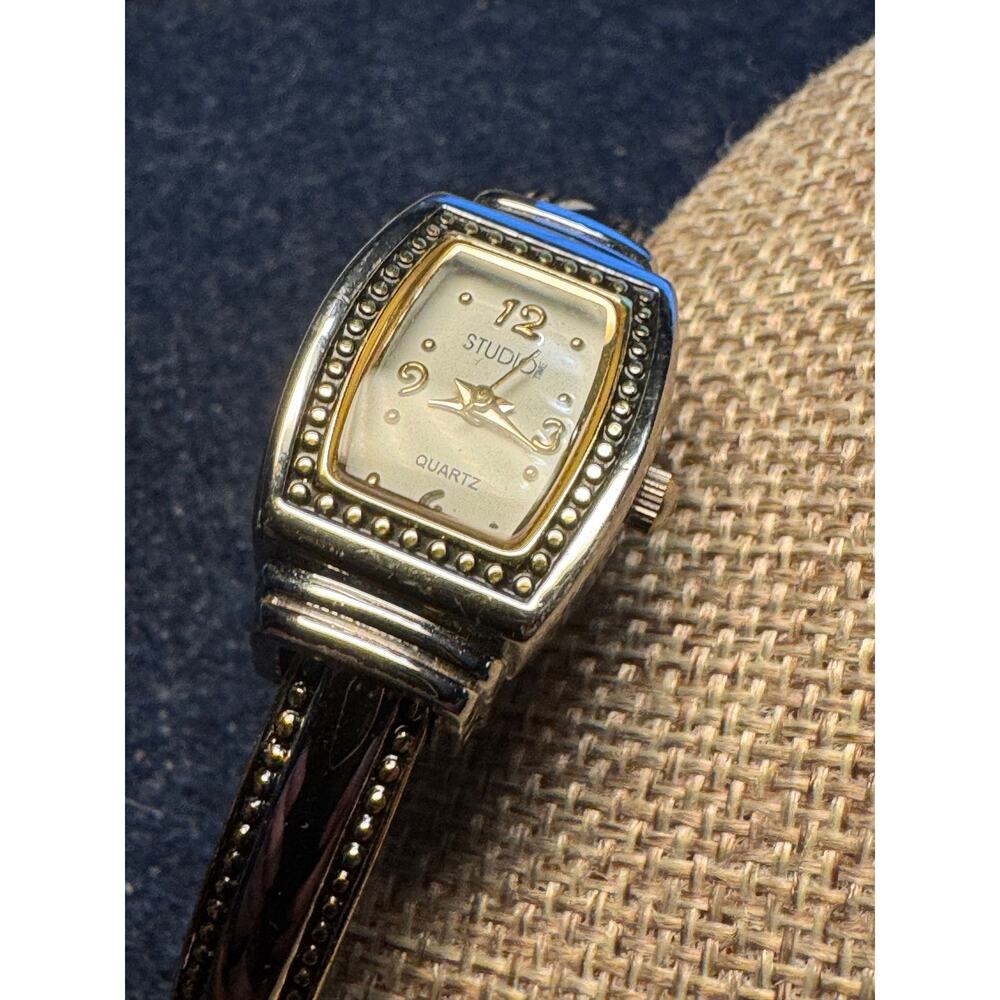 Studio Watch Quartz Movement Gold Tone (needs battery)